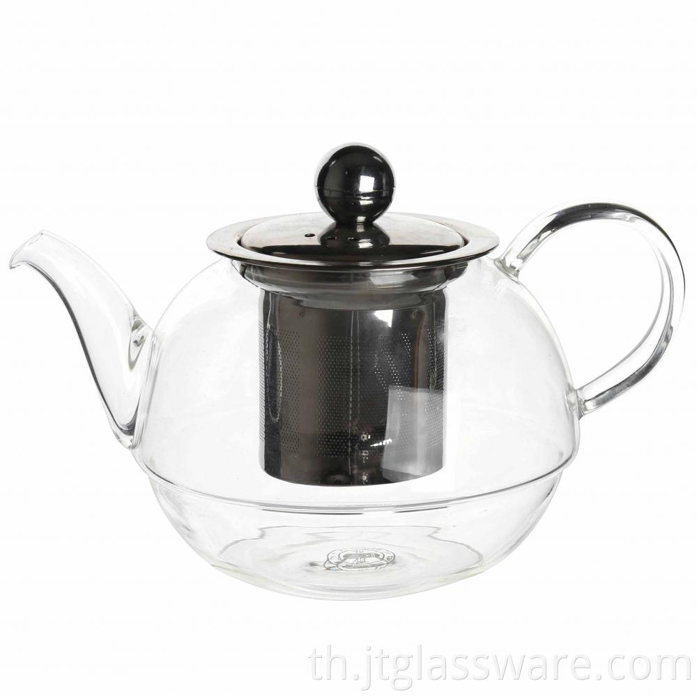 Glass Teapot With Stainless Steel Infuser